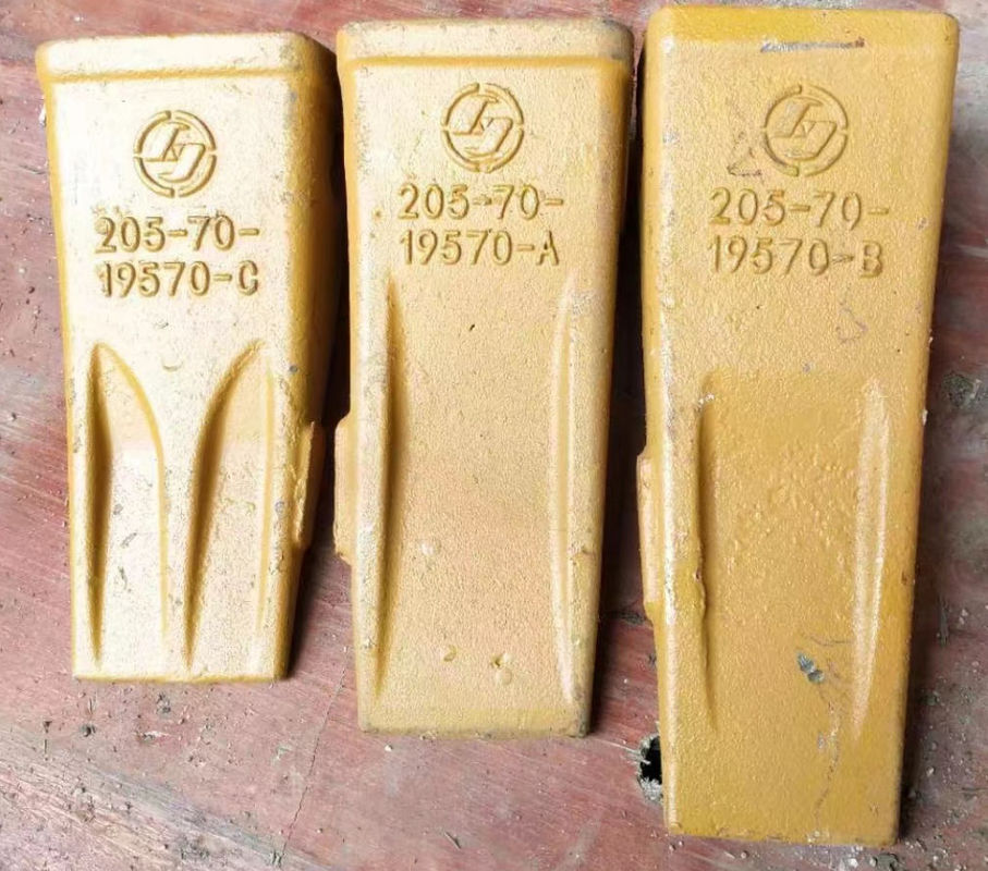 PC200 الحفرة الصخرة الأسنان المصنوعة من الصلب 205-70-19570 لعمل البناء