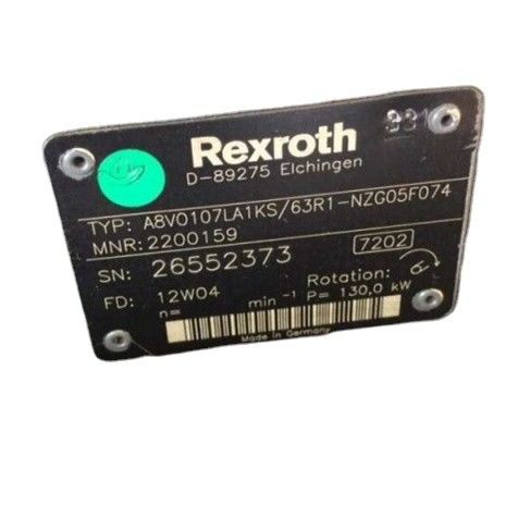 مجموعة مضخة هيدروليكية DX 500 الحفر A8VO107LA1KS63R1-NZG05F074 مضخة زيت حفر الدورانية الرئيسية A8VO SERIE
