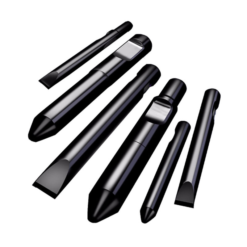 أجزاء الحفارة الهيدروليكية صخرة مطرقة مطرقة حادة 68mm مطرقة هيدروليكية مطرقة أداة من نوع الكين 135mm 140mm