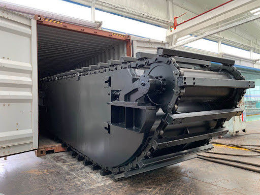كوكتوميزد أمفيبيوس سمب بوغي إكسباتور فلوتينغ بونتون Q355b Customized For excavator Sy135