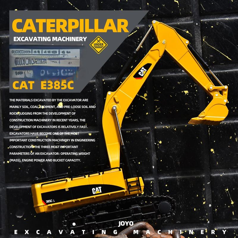 كارتر CAT385C نموذج الحفر سبائك المعدن هندسة التربة المحاكاة الأصلية الزينة السيارة اليدوية
