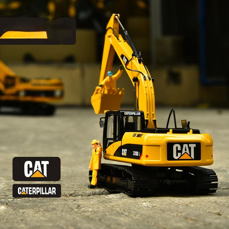 كارتر CAT320DL الحفرة النموذج الأصلي سبيكة محاكاة الهندسة مركبة تزيين القطع اليدوية المجموعة الزينة