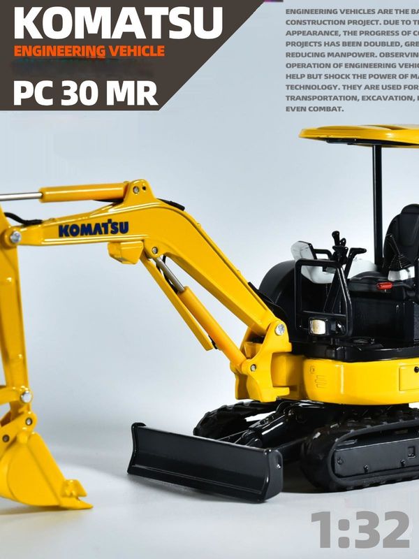 كوماتسو PC30MR الحفرة المصغرة 1/32 مقياس نموذج المعدن المصبوب بالموت لعبة جمع