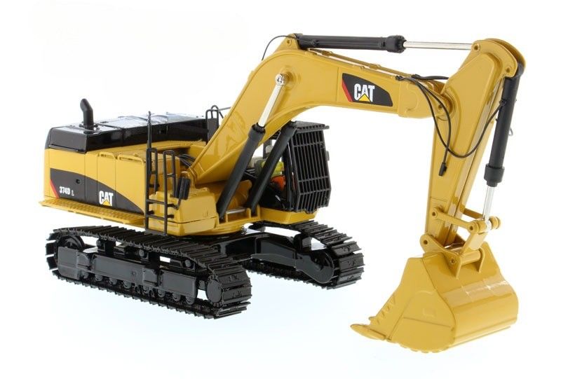 CAT 374D L الحفرة المسالكة النموذج 1/50 مقياس سبيكة مركبة البناء لعبة 85274
