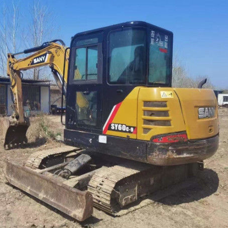 2020 SANY SY60C-9 حفر 6 طن 3000 ساعة صيانة CE ISO لخدمة المناظر الطبيعية