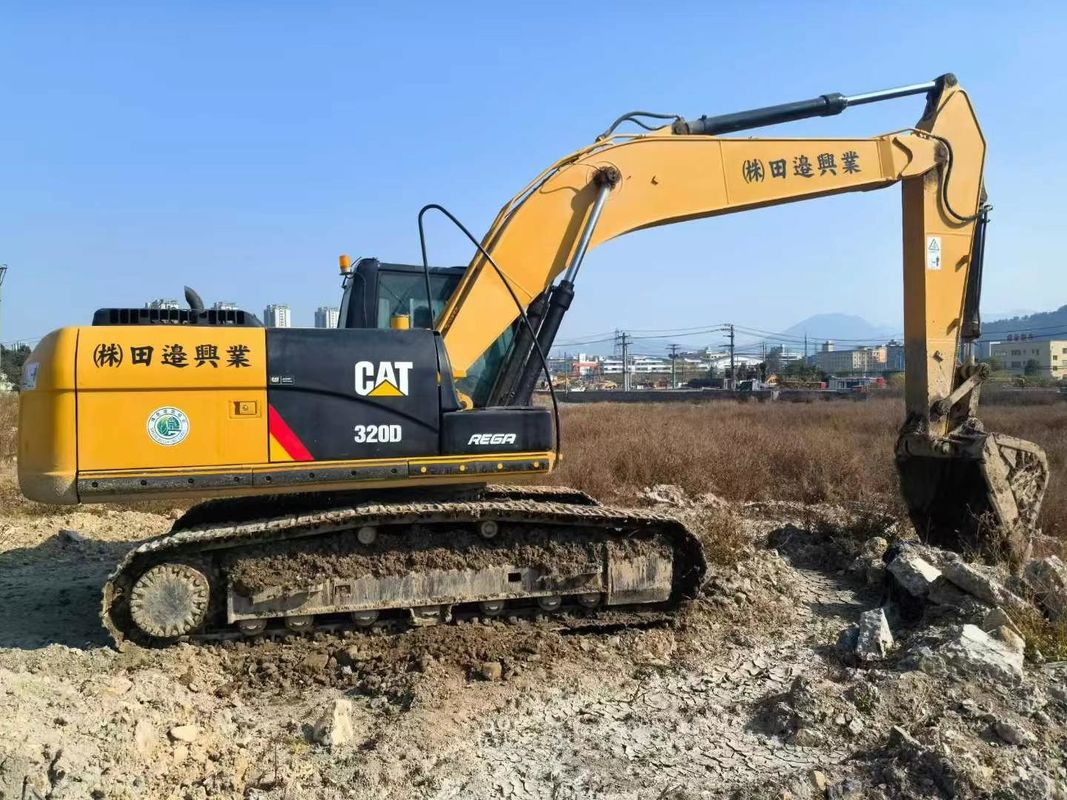 الحفرة Caterpillar 320D المستعملة 20 طن سعة كاملة تاريخ الخدمة معتمدة CE ISO