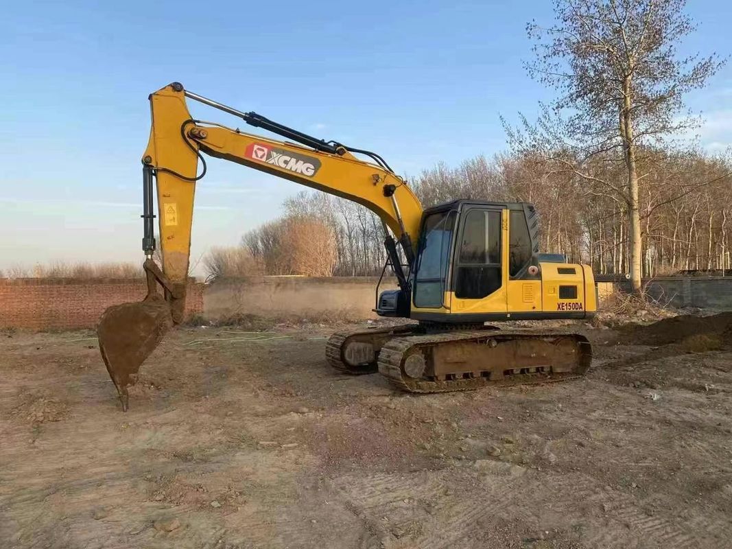 XCMG XE150DA الحفرة مستعملة 15 طن الجهاز الثقيل للقيام بمهام البناء التعدين التربة