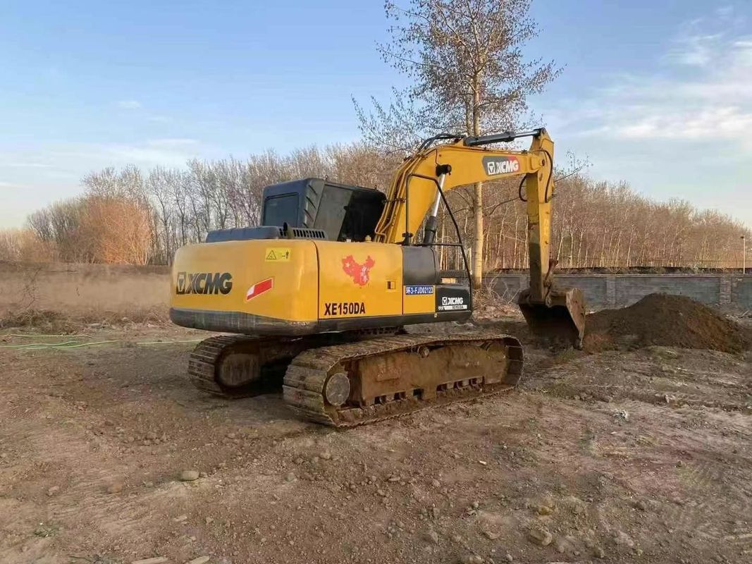 XCMG XE150DA الحفرة مستعملة 15 طن الجهاز الثقيل للقيام بمهام البناء التعدين التربة