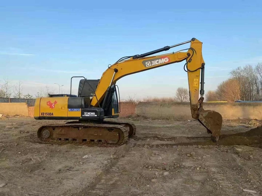 XCMG XE150DA الحفرة مستعملة 15 طن الجهاز الثقيل للقيام بمهام البناء التعدين التربة