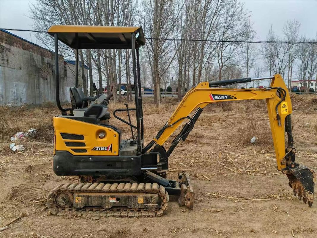 المستخدم SANY SY16C 1.6T الحفرة المصغرة الخدمة الكاملة مثالية لعمل المناظر الطبيعية والخدمات العامة