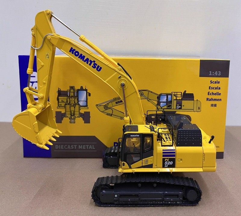 1/43 مقياس كوماتسو PC520LC-11M0 سبيكة المسالك الحفارة النموذج - ترخيص المجموعة