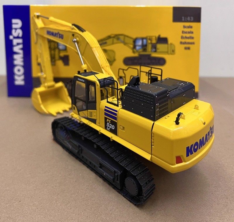 1/43 مقياس كوماتسو PC520LC-11M0 سبيكة المسالك الحفارة النموذج - ترخيص المجموعة