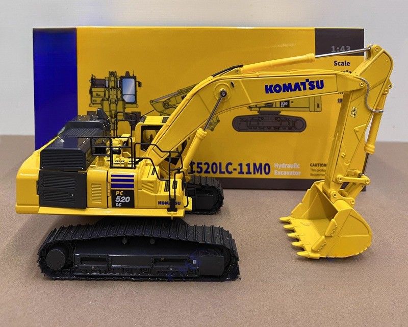 1/43 مقياس كوماتسو PC520LC-11M0 سبيكة المسالك الحفارة النموذج - ترخيص المجموعة