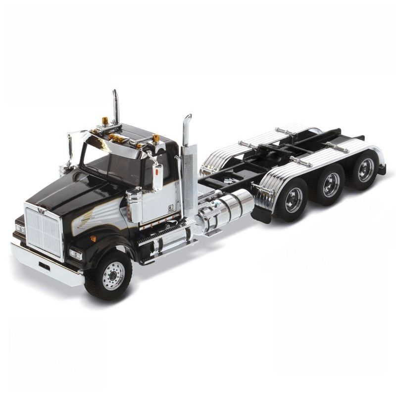 DM Western Star 4900 SF Day Cab Truck نموذج مقياس 1/50 71066 قابلة للتجميع من Diecast