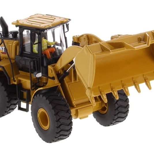 DM New 1/50 مقياس لودر بعجلات دييكاست سبيكة مجرفة نموذج 85686 مركبة بناء