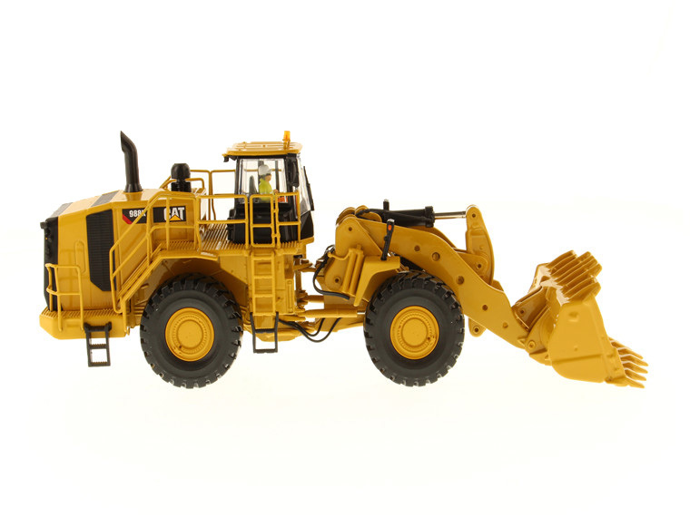لعبة نموذج هندسي من دييكاست ماسترز بمقياس 1:50 لودر بعجلات CAT 988K